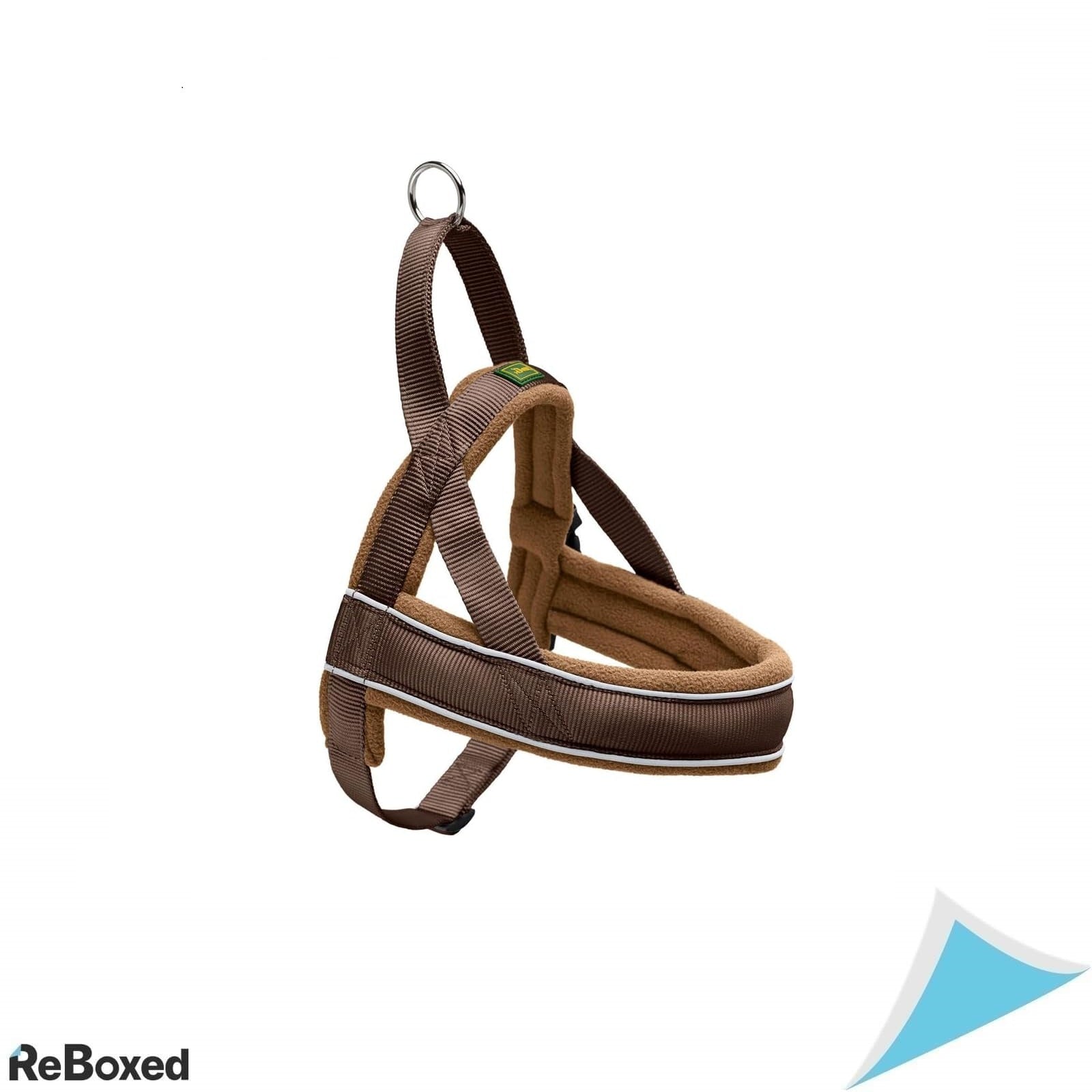 Ham Hunter Racing stil norvegian pentru caini – Marimea XXL, maro, cu benzi reflectorizante si captuseala moale