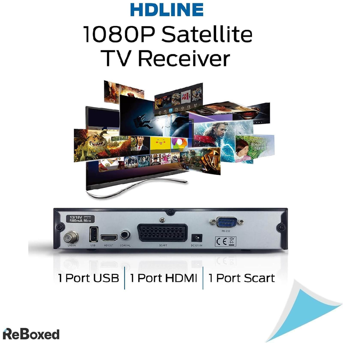 HD LINE HD-310 S Receptor Digital prin Satelit HDMI Full HD 1080p