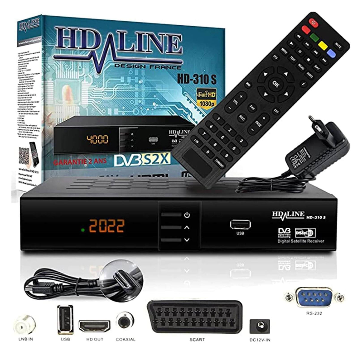 HD LINE HD-310 S Receptor Digital prin Satelit HDMI Full HD 1080p