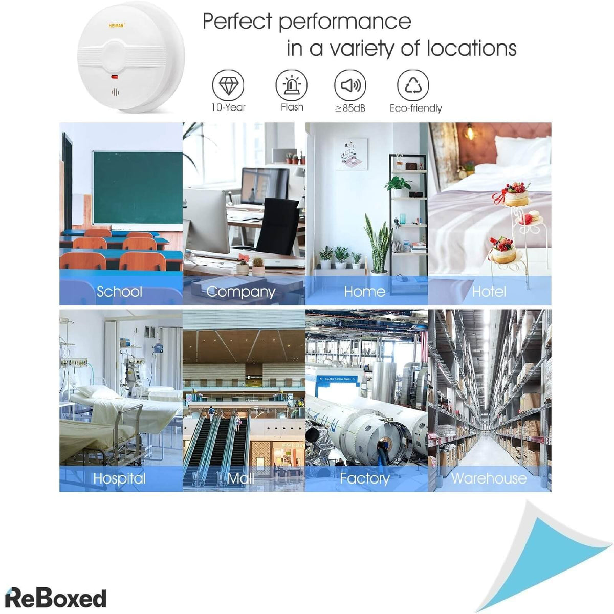 Heiman 633PHS-A Set 5 Detectoare de Fum Wireless