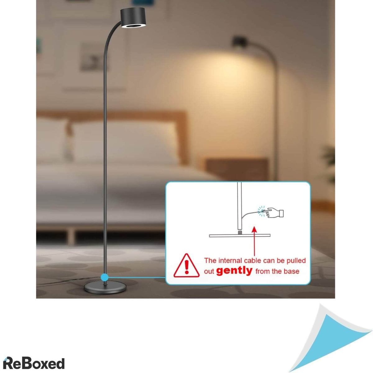 Henzin Lampa LED de Podea 12W 800 Lumeni cu Gat Flexibil