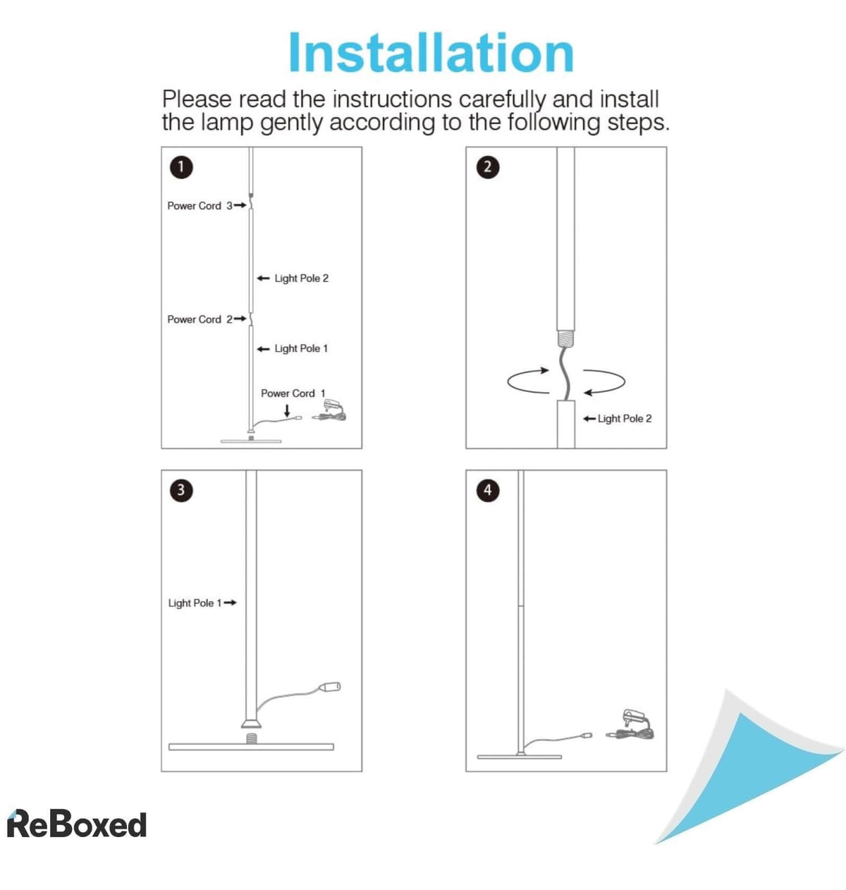 Henzin Lampa LED de Podea 12W 800 Lumeni cu Gat Flexibil