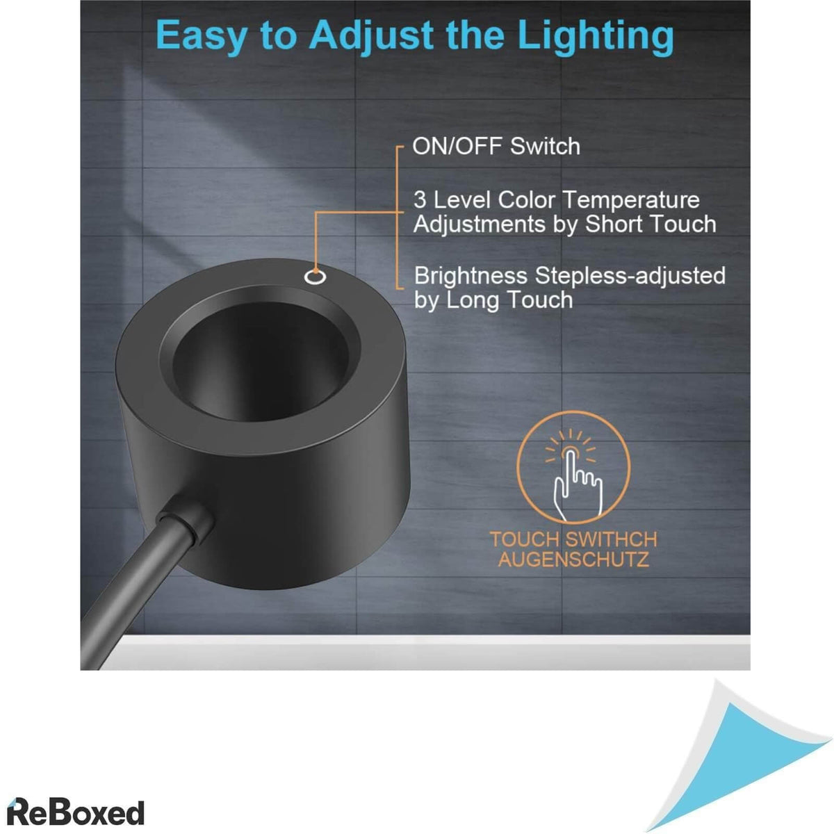 Henzin Lampa LED de Podea 12W 800 Lumeni cu Gat Flexibil