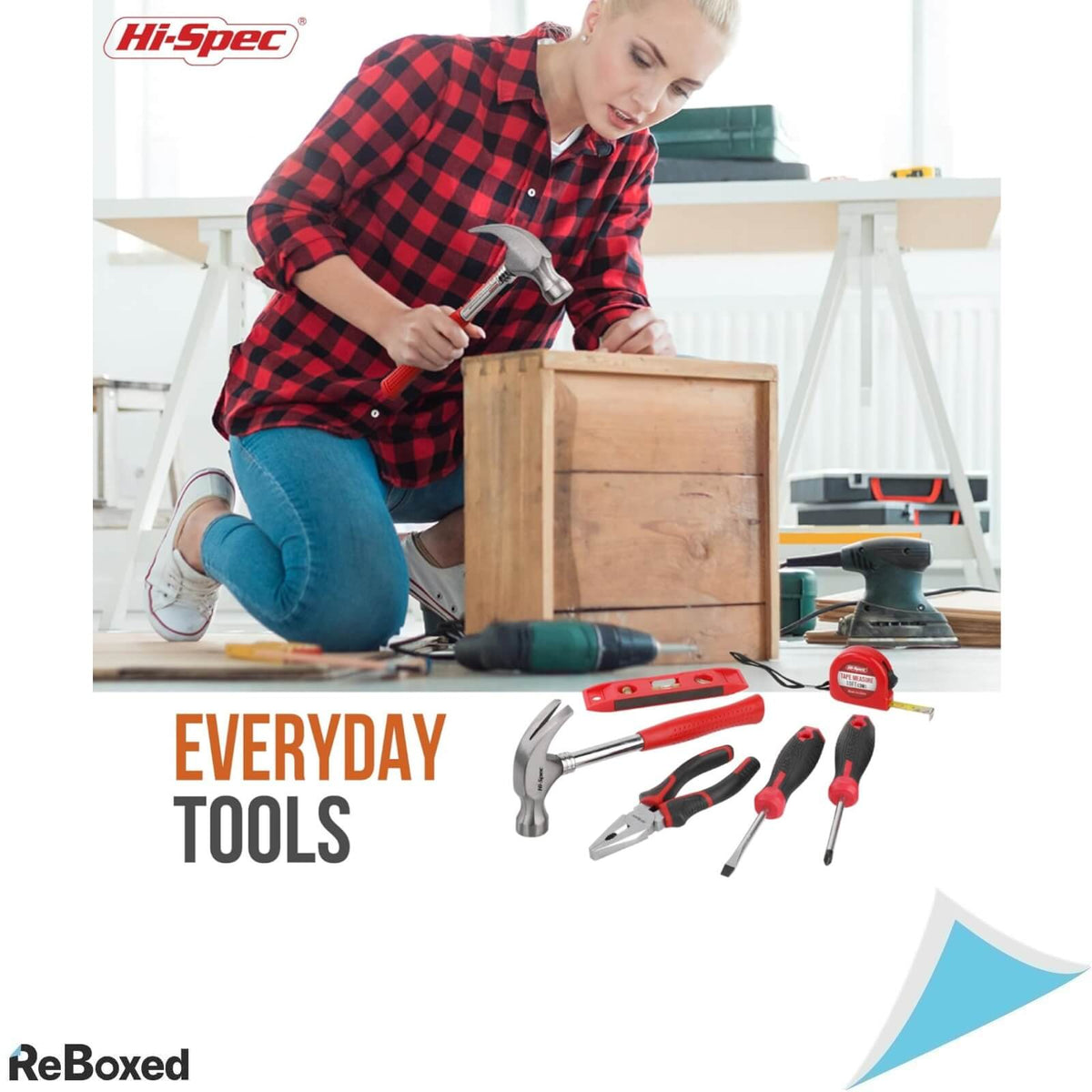 Hi-Spec Trusa de Scule 42 Piese Rosu