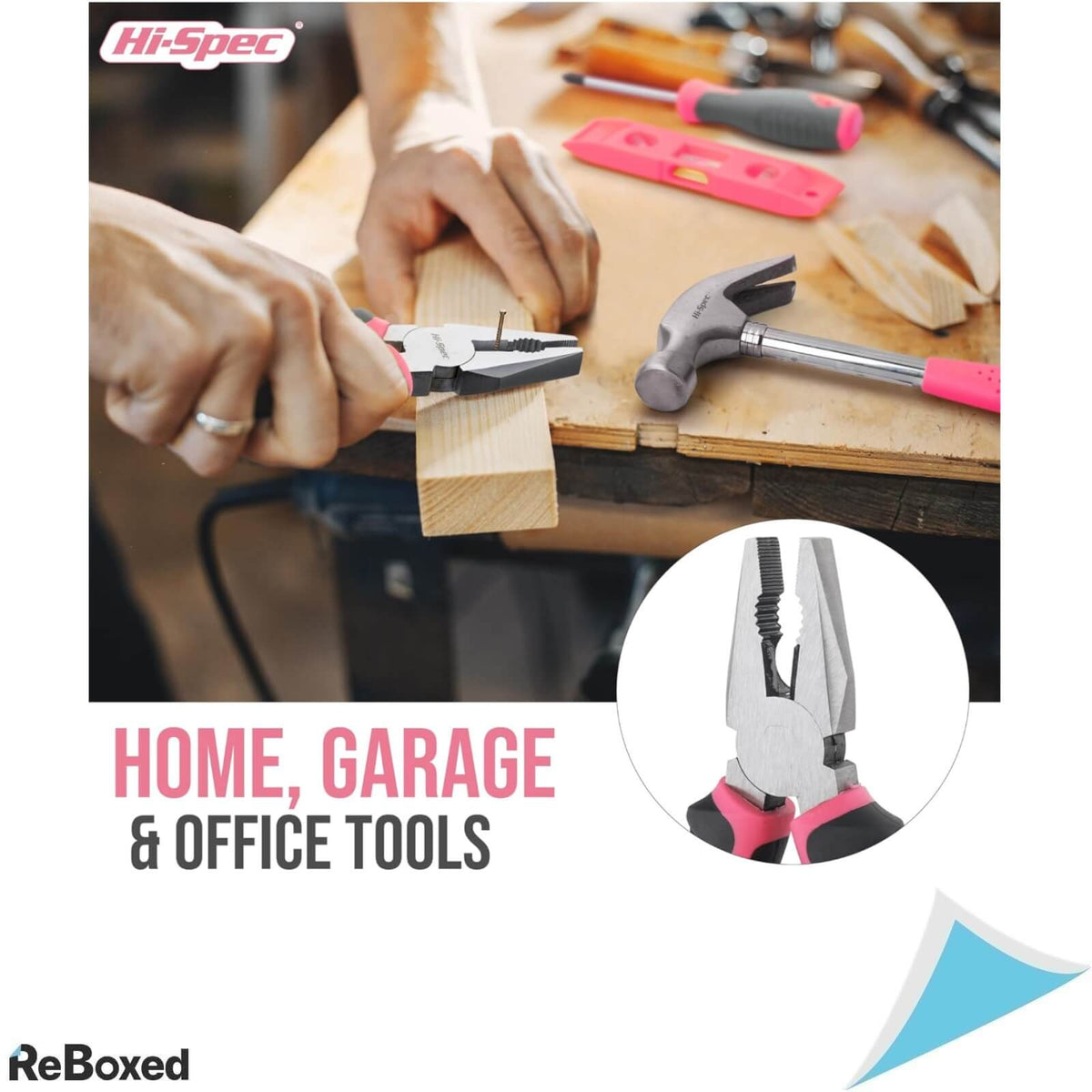 Hi-Spec Trusa de Scule 42 Piese Roz