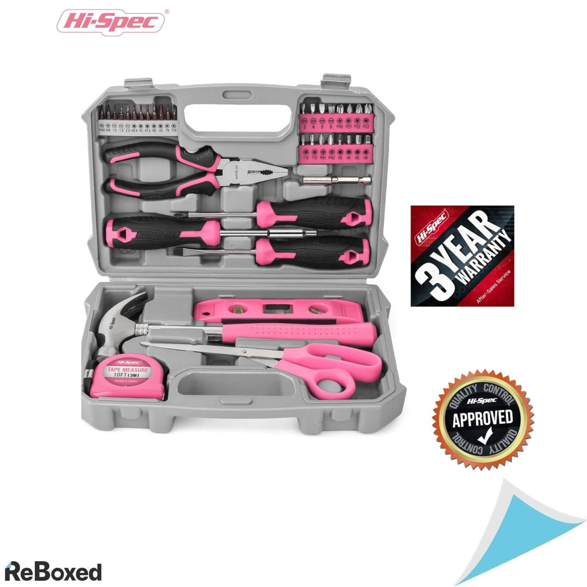 Hi-Spec Trusa de Scule 42 Piese Roz