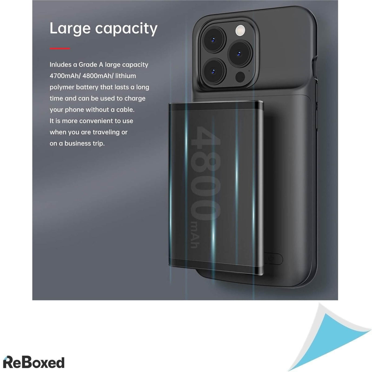 HiKiNs Husa de Protectie cu Baterie 4800mAh Iphone 13/ 13 Pro