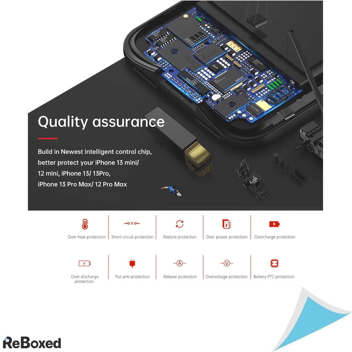 HiKiNs Husa de Protectie cu Baterie 4800mAh Iphone 13/ 13 Pro