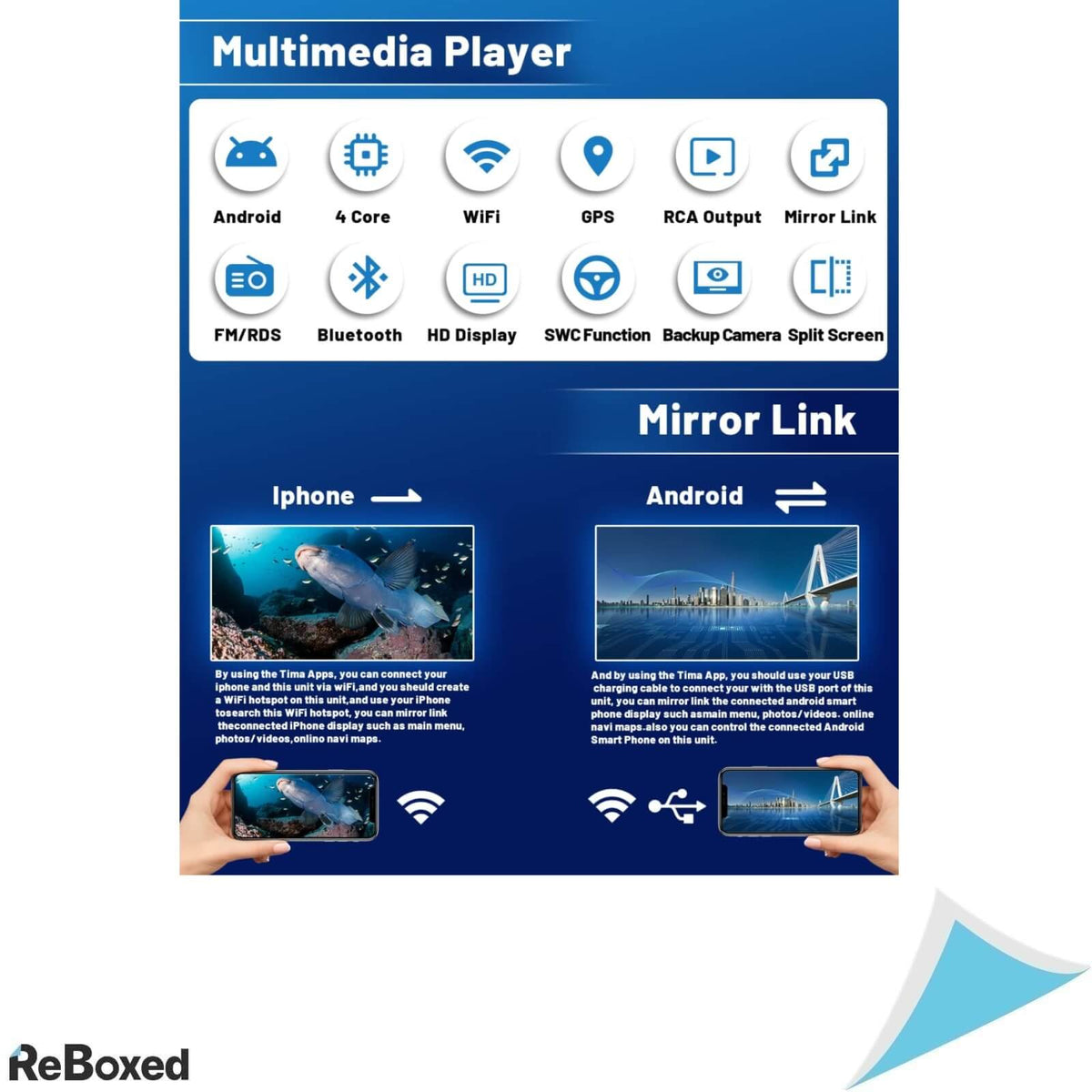 Hikity Android Car Radio Navigatie 1GB/16GB 1DIN 7&quot; LCD