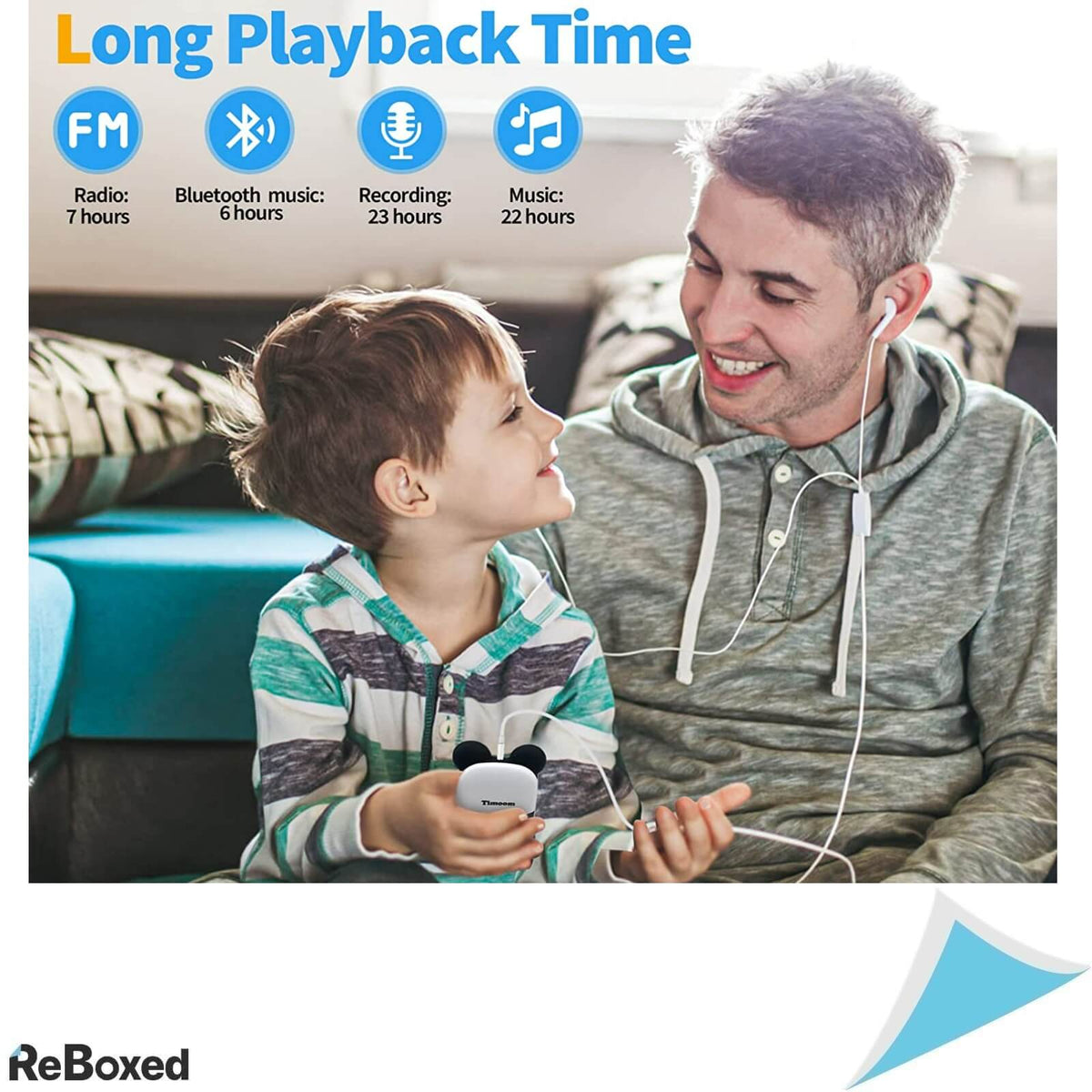 HOCO Mini MP3 Player 32GB Copii Bluetooth Radio Pedometru Alarma