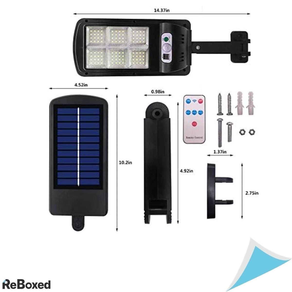 Holitin 120 COB Lampa Solara LED cu Senzor de Miscare 2Buc