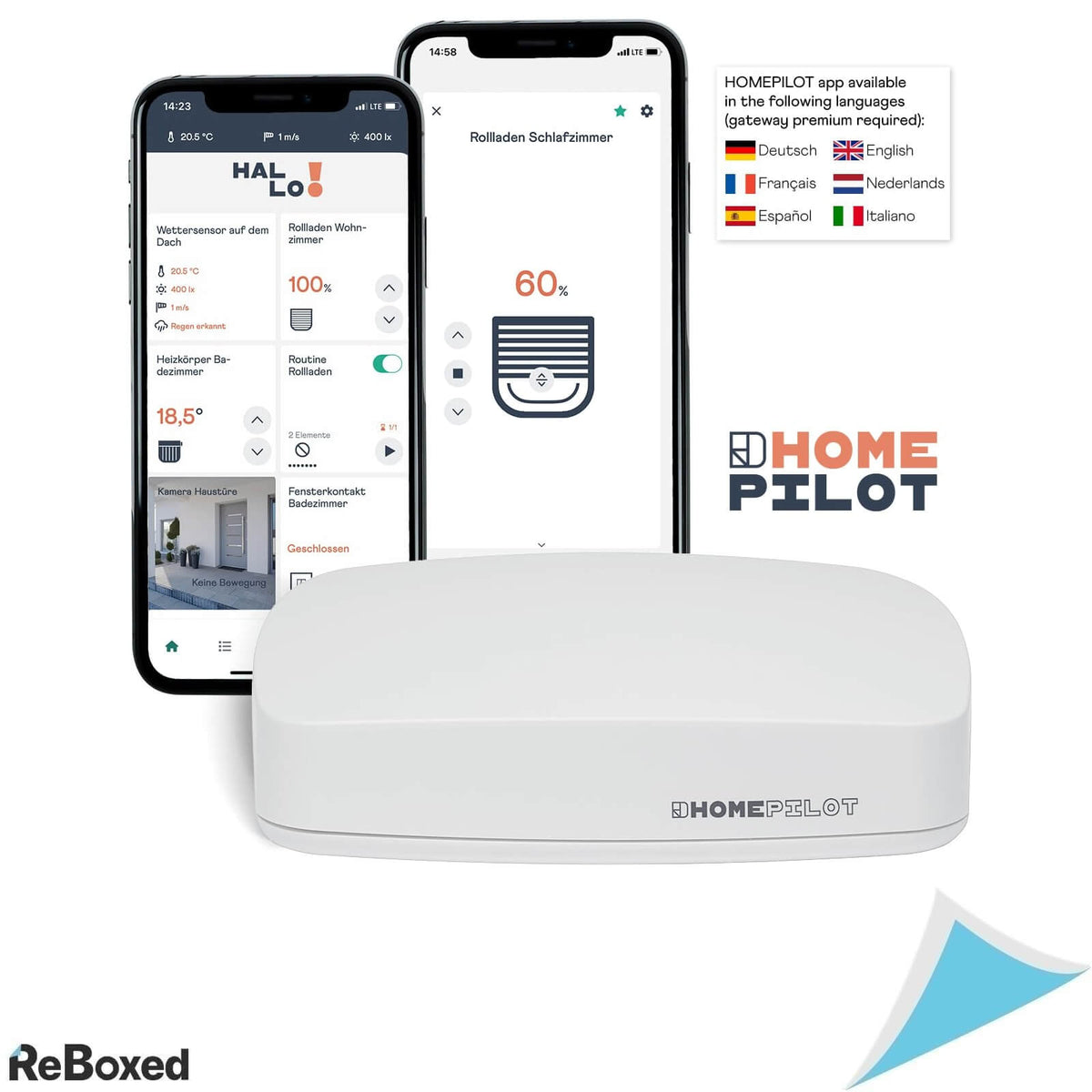 Homepilot Set Inteligent de Pornire pentru 2 Rulouri cu Banda