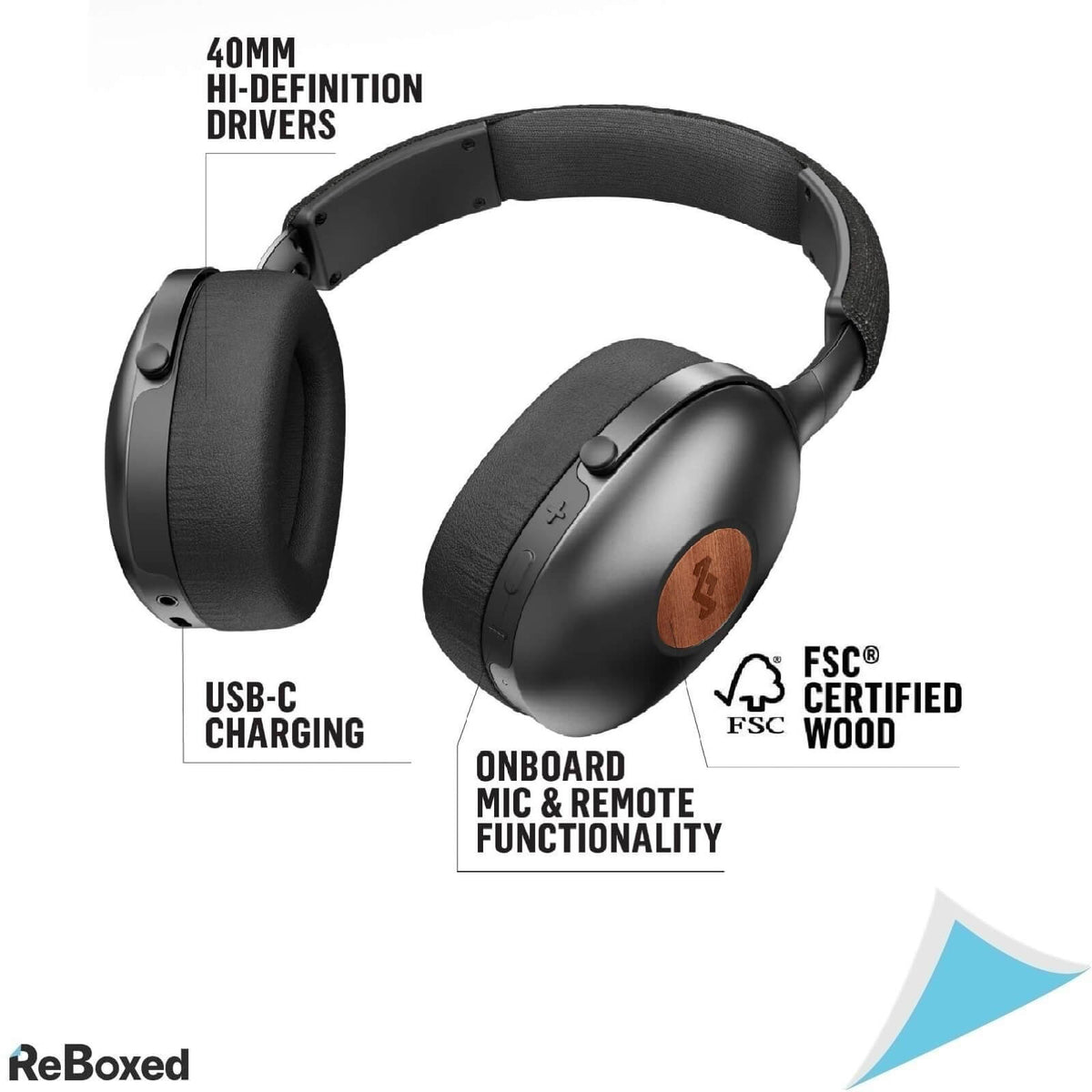 House of Marley Casti Over-Ear ANC Bluetooth Wireless