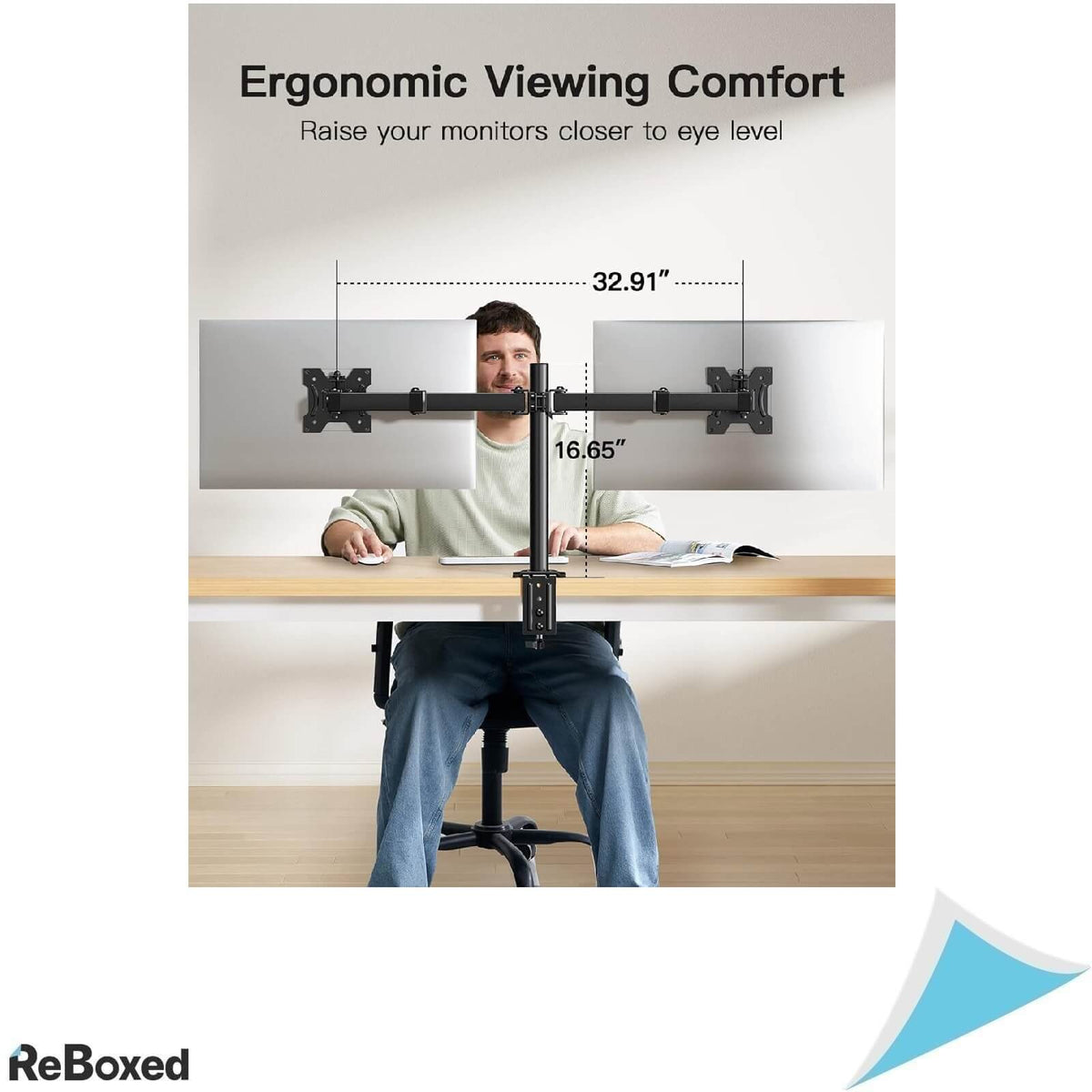 Huanuo Suport Reglabil pentru 2 Monitoare