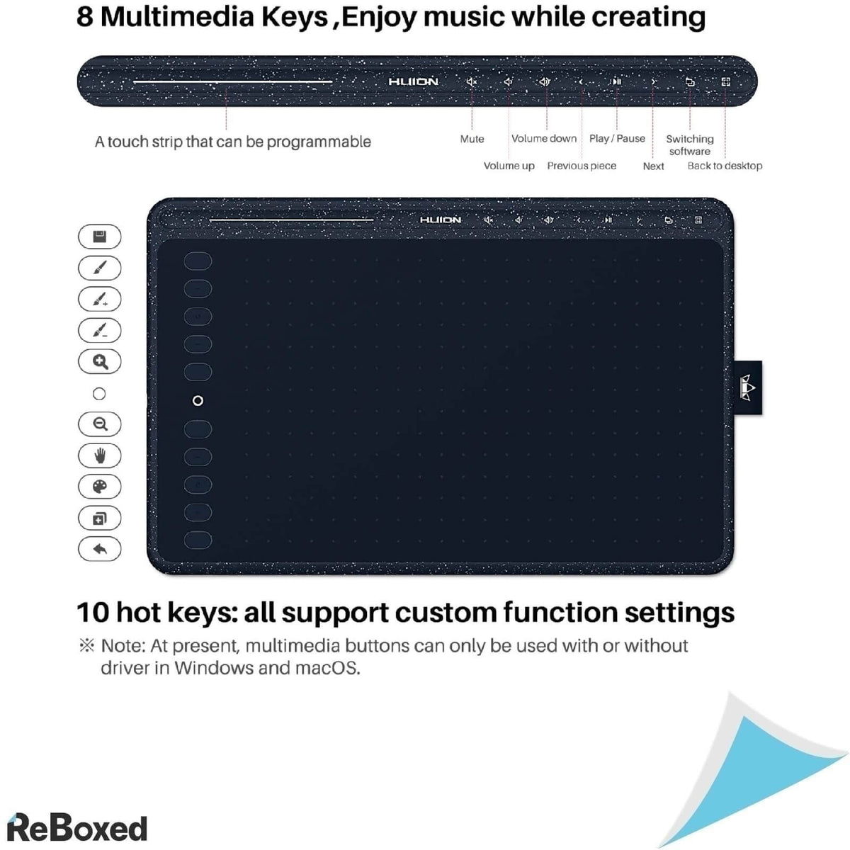 Huion HS611 Tableta Grafica Starry Blue
