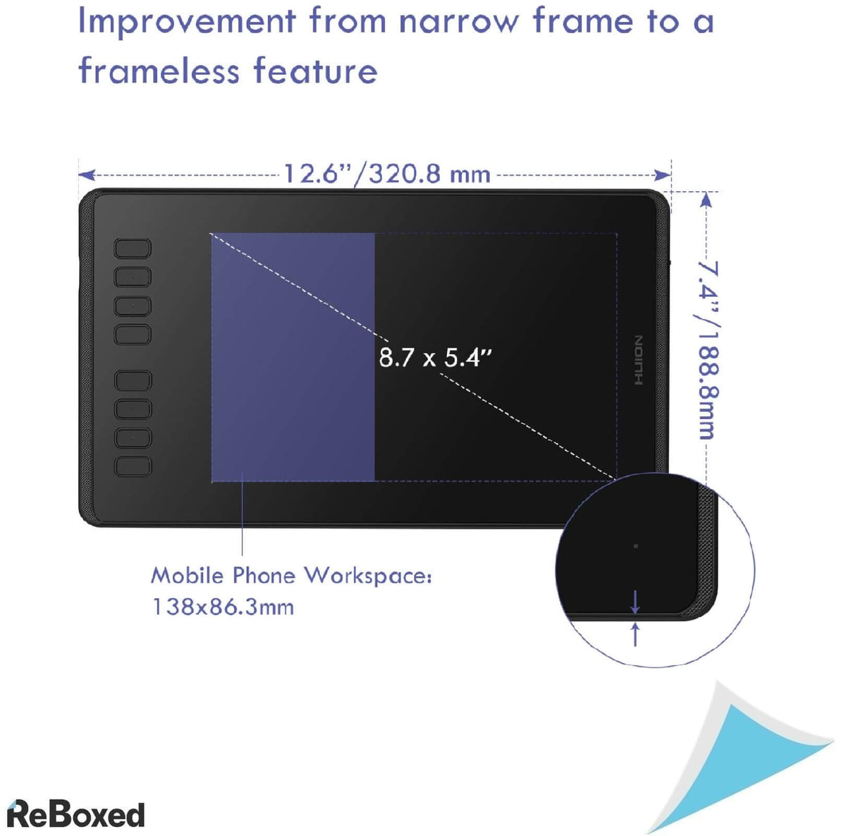 Huion Inspiroy H950P Tableta Grafica USB 5080LPI 266PPS PW100
