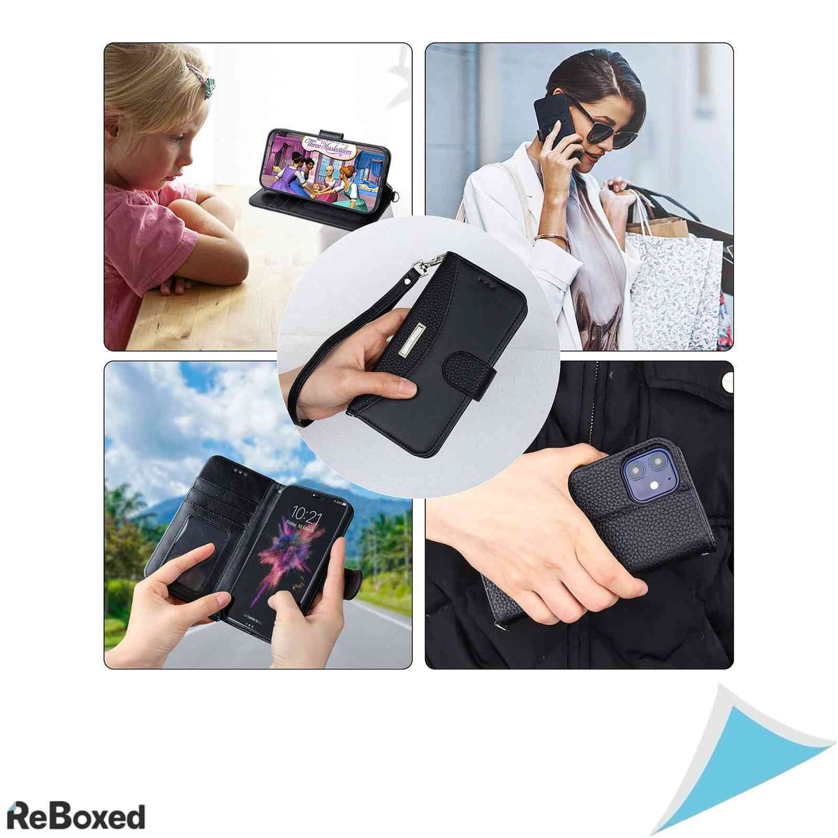 Husa Carte BOTAJU din Piele Ecologica cu Suport Carduri si Inchidere Magnetica pentru Samsung Galaxy A03s 5G Negru