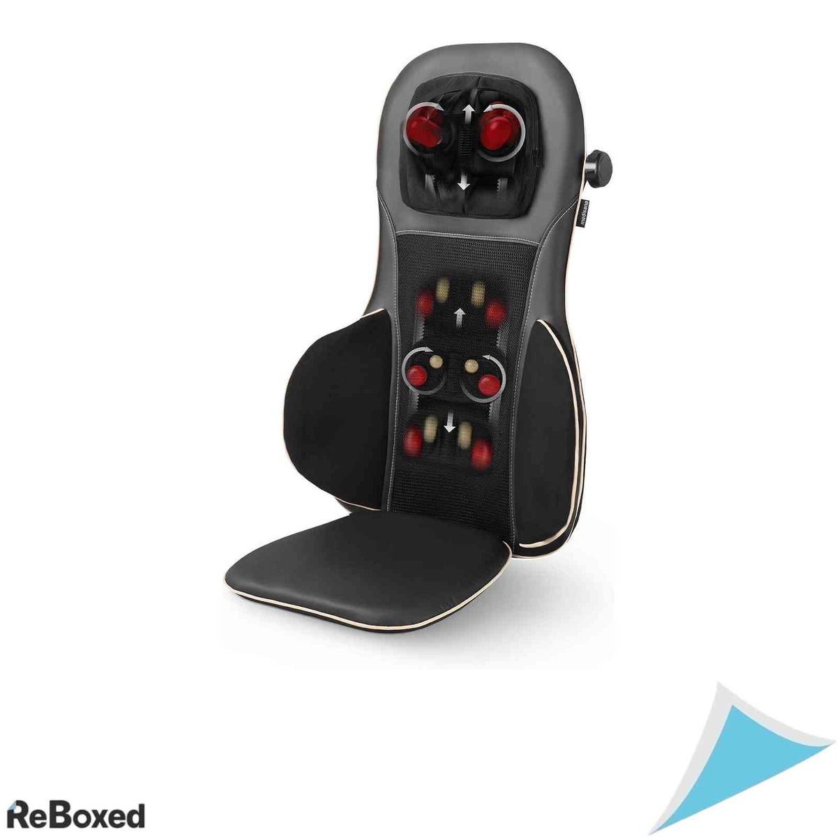 Husa de Masaj Shiatsu Medisana MC 825 cu Presopunctura Masaj Ceafa si Spate Functie Incalzire si Lumina Rosie Telecomanda Negru
