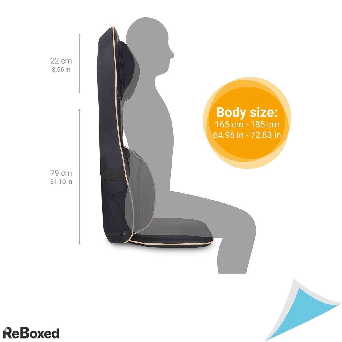 Husa de Masaj Shiatsu Medisana MC 825 cu Presopunctura Masaj Ceafa si Spate Functie Incalzire si Lumina Rosie Telecomanda Negru