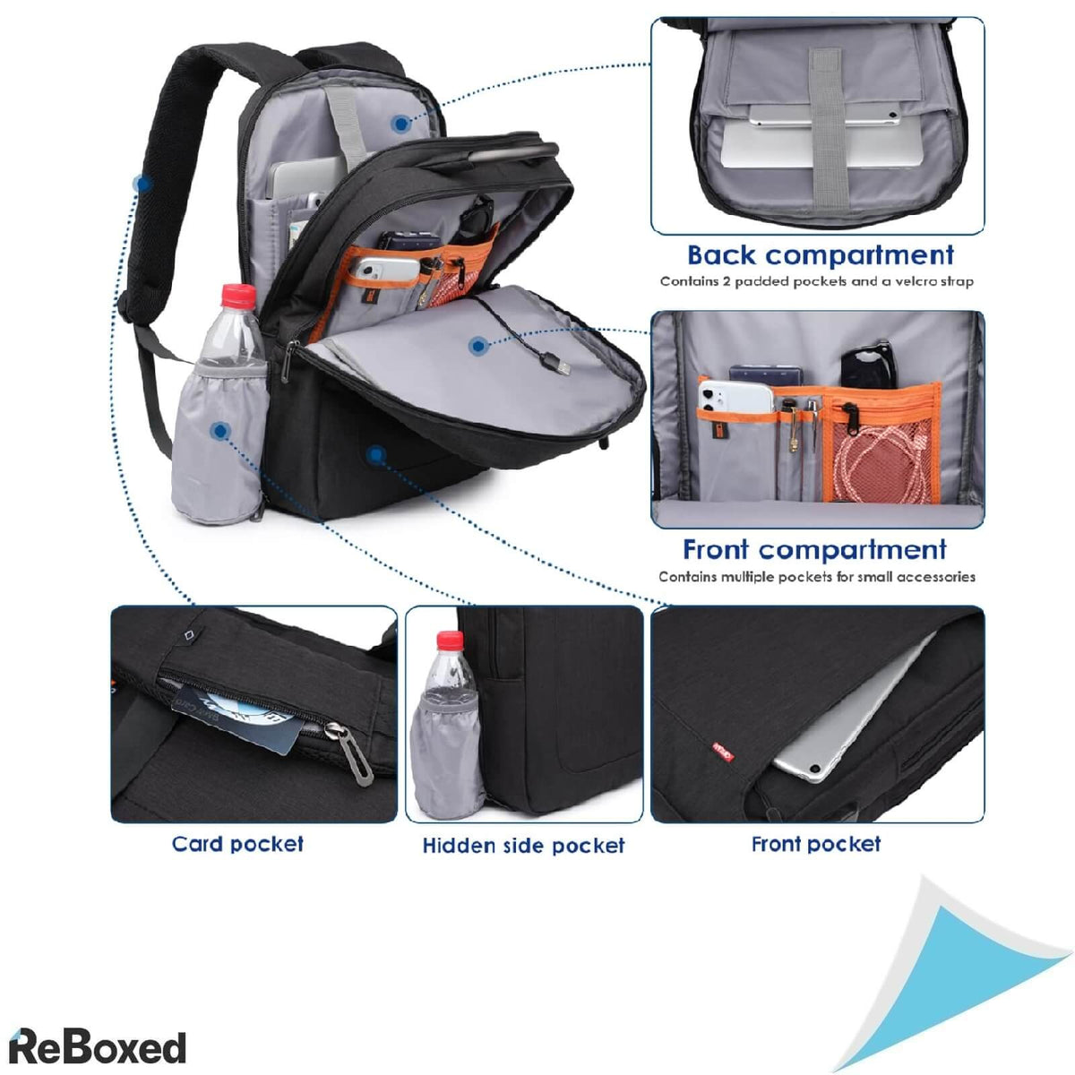 Hyzuo Rucsac pentru Laptop USB