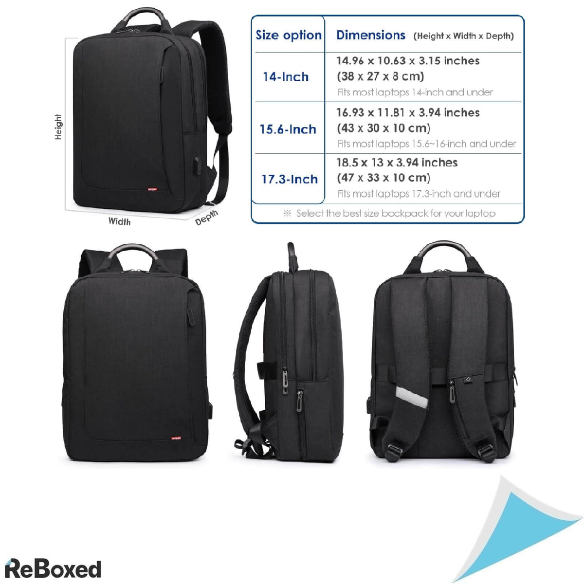 Hyzuo Rucsac pentru Laptop USB