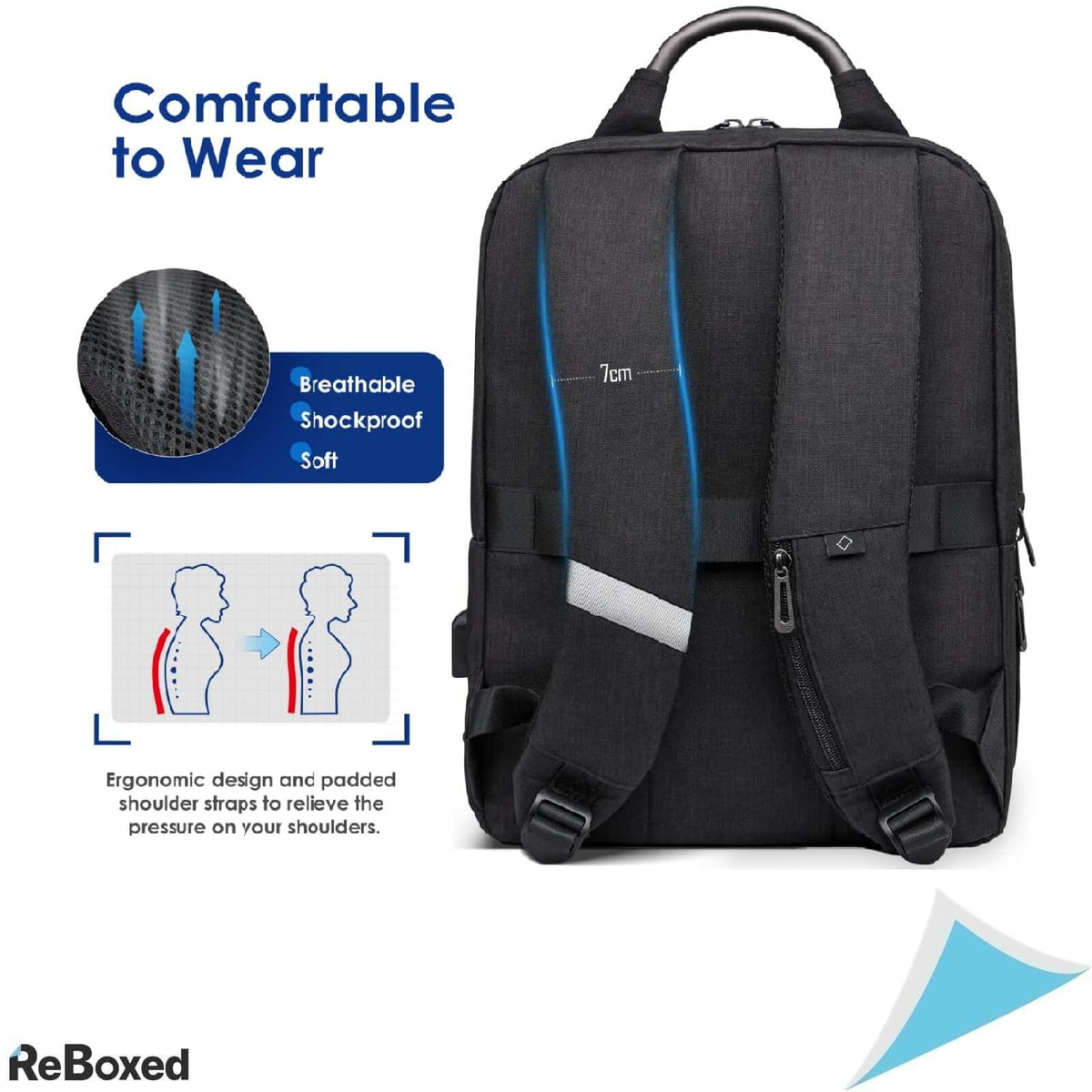 Hyzuo Rucsac pentru Laptop USB