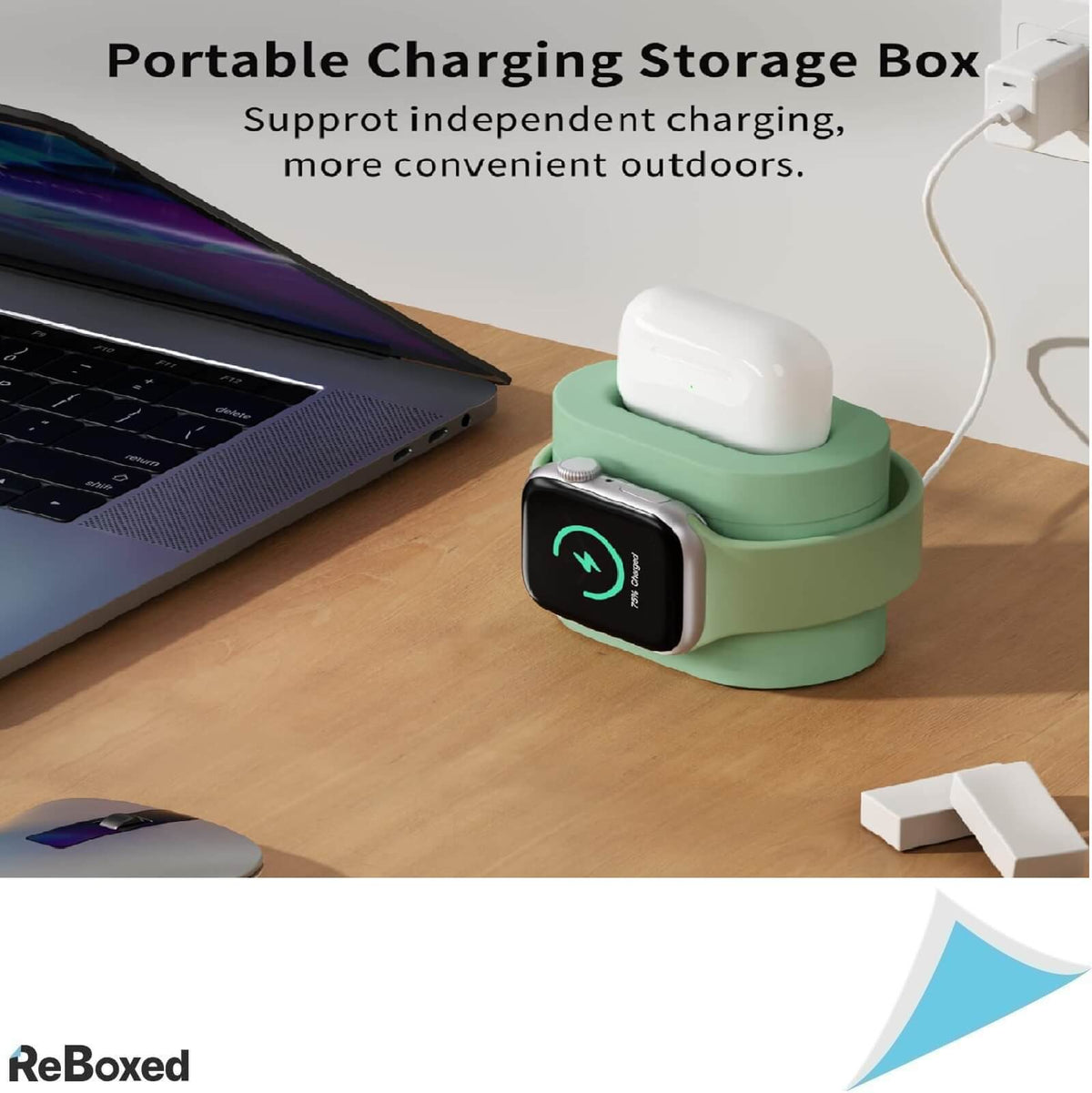 IcareSpace Statie de Incarcare 6-in-1 Wireless Ceas Alarma 10W QI