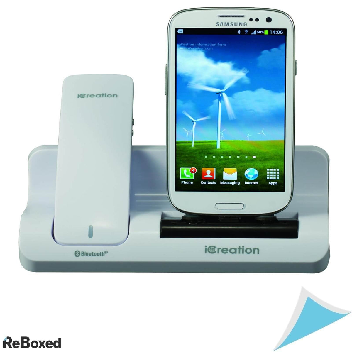 Docking Station Geemarc G500 White cu Receptor Bluetooth si Incarcator pentru Samsung Galaxy