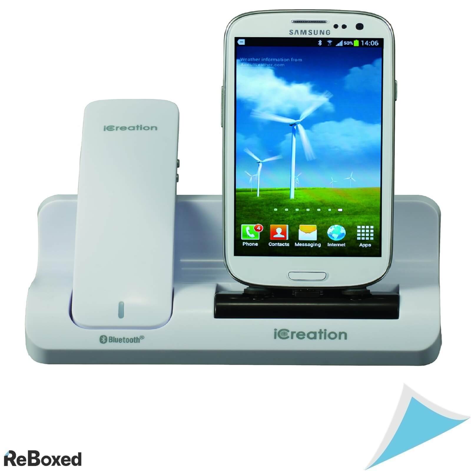 Docking Station Geemarc G500 White cu Receptor Bluetooth si Incarcator pentru Samsung Galaxy