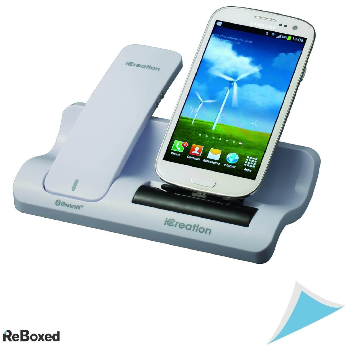 Docking Station Geemarc G500 White cu Receptor Bluetooth si Incarcator pentru Samsung Galaxy