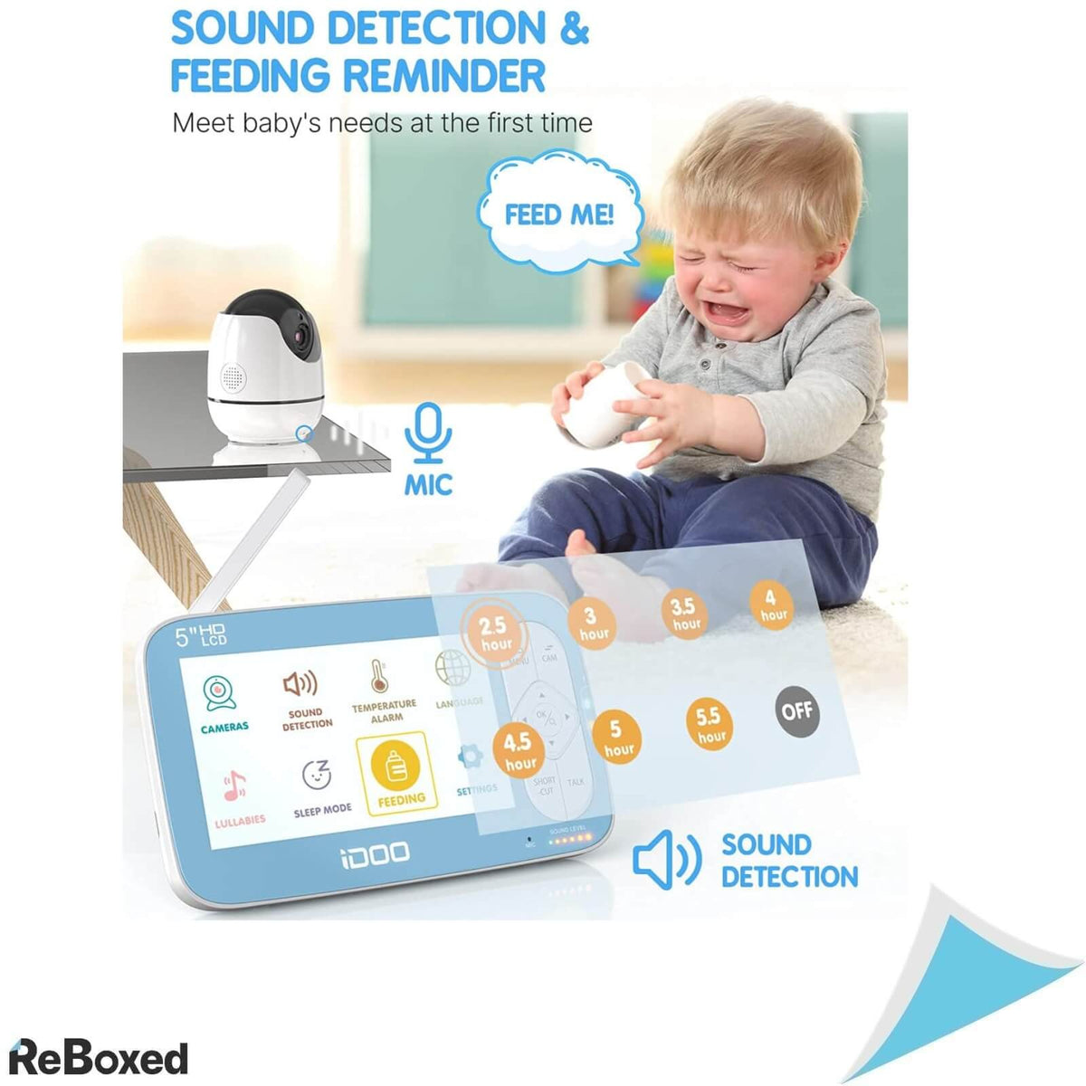 iDoo Monitor Video pentru Bebelusi 720P HD