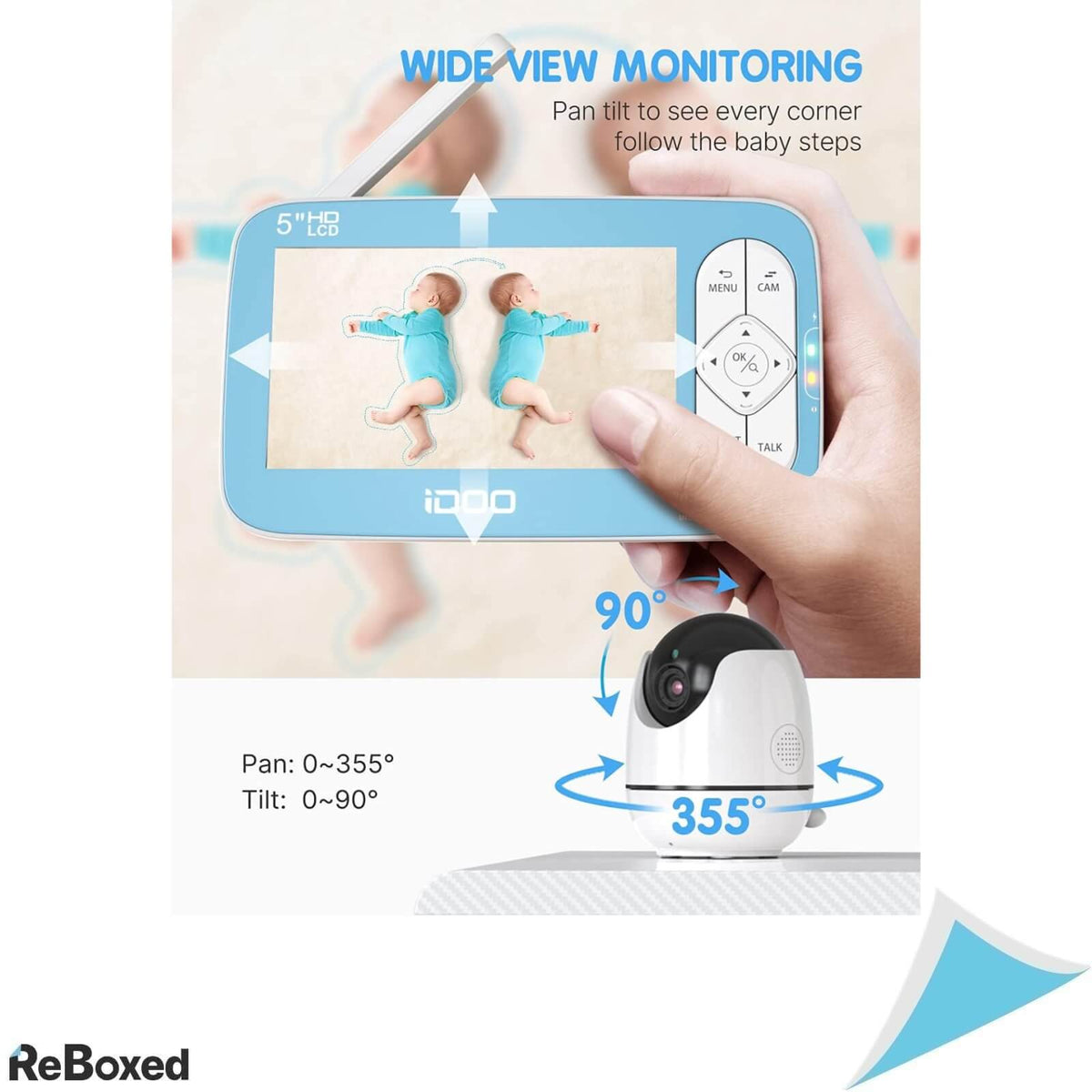 iDoo Monitor Video pentru Bebelusi 720P HD