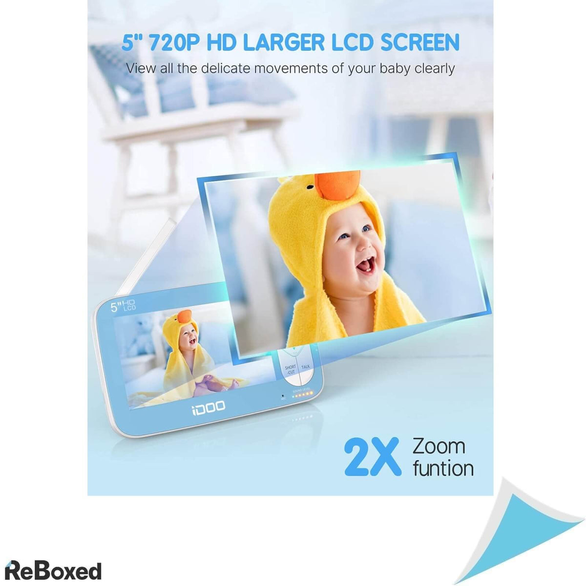 iDoo Monitor Video pentru Bebelusi 720P HD