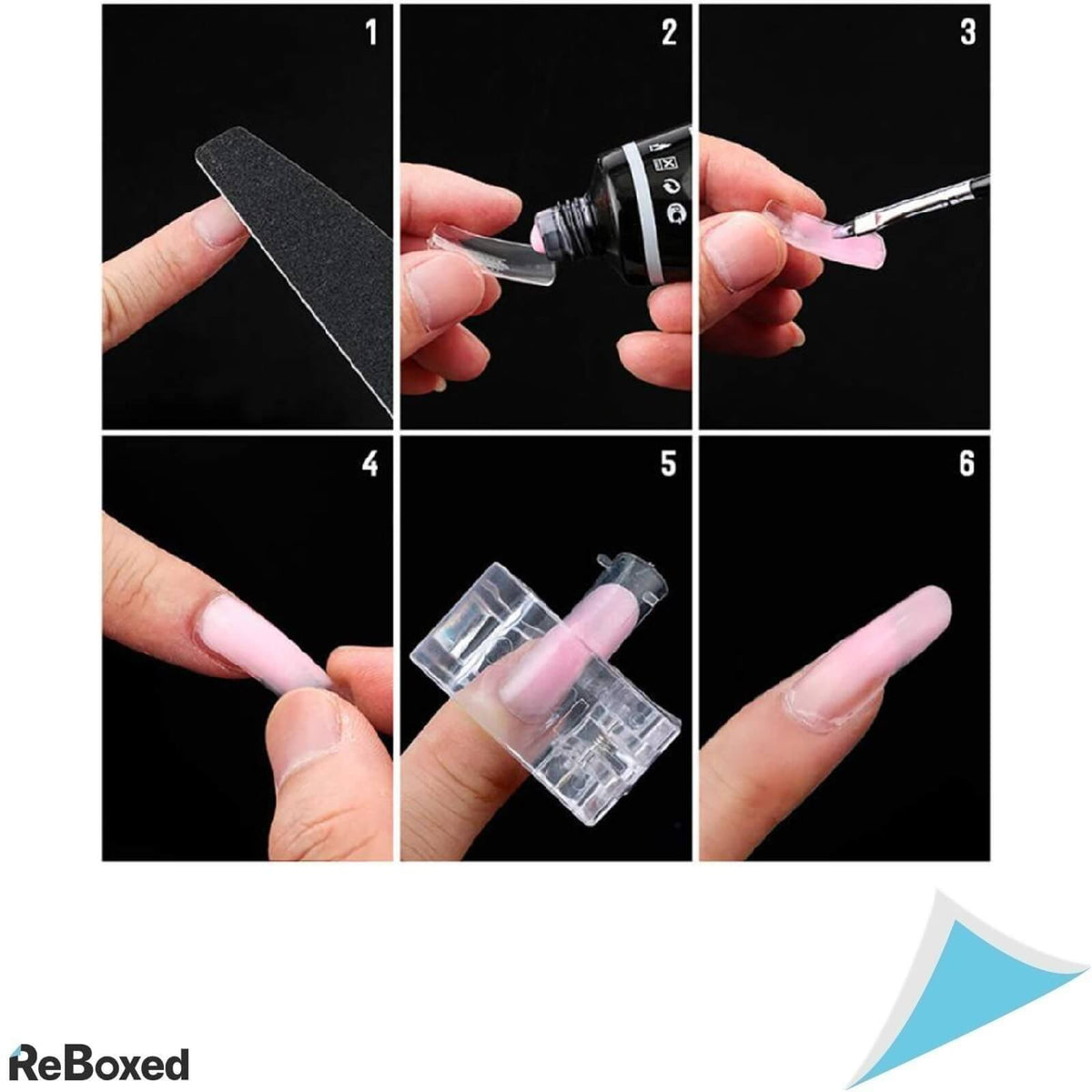 Illuva Set 12 Cleme pentru Unghii Polygel