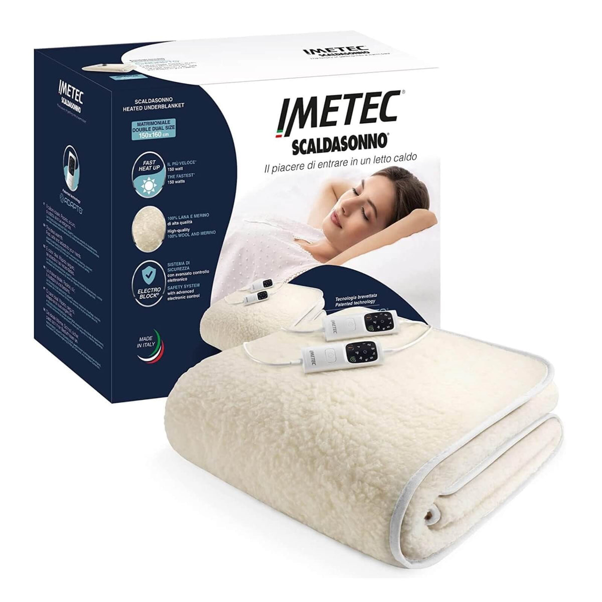 Imetec Scaldasonno Patura Electrica Premium 150x160 cm