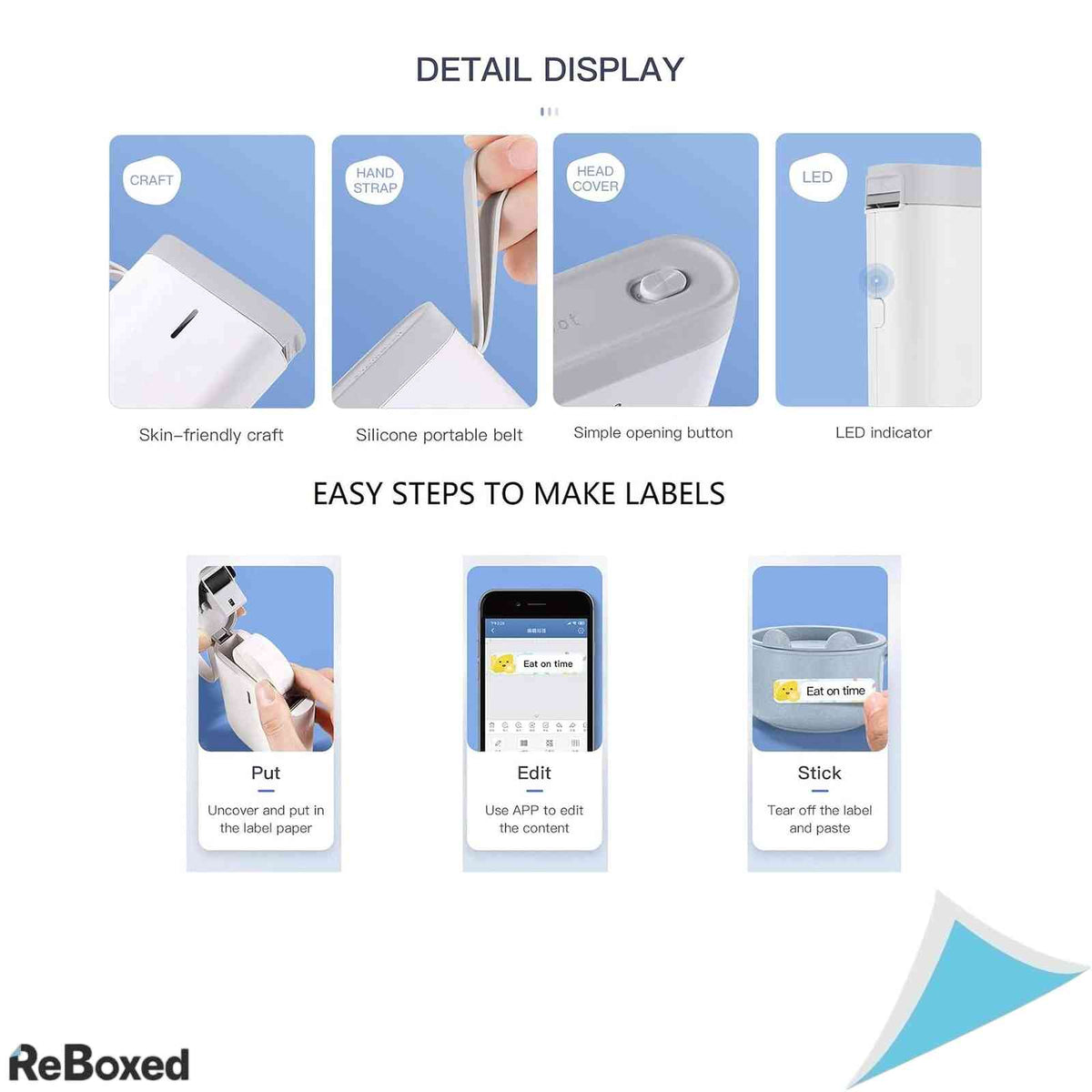 Imprimanta Portabila de Etichete D11 Bluetooth, Termica