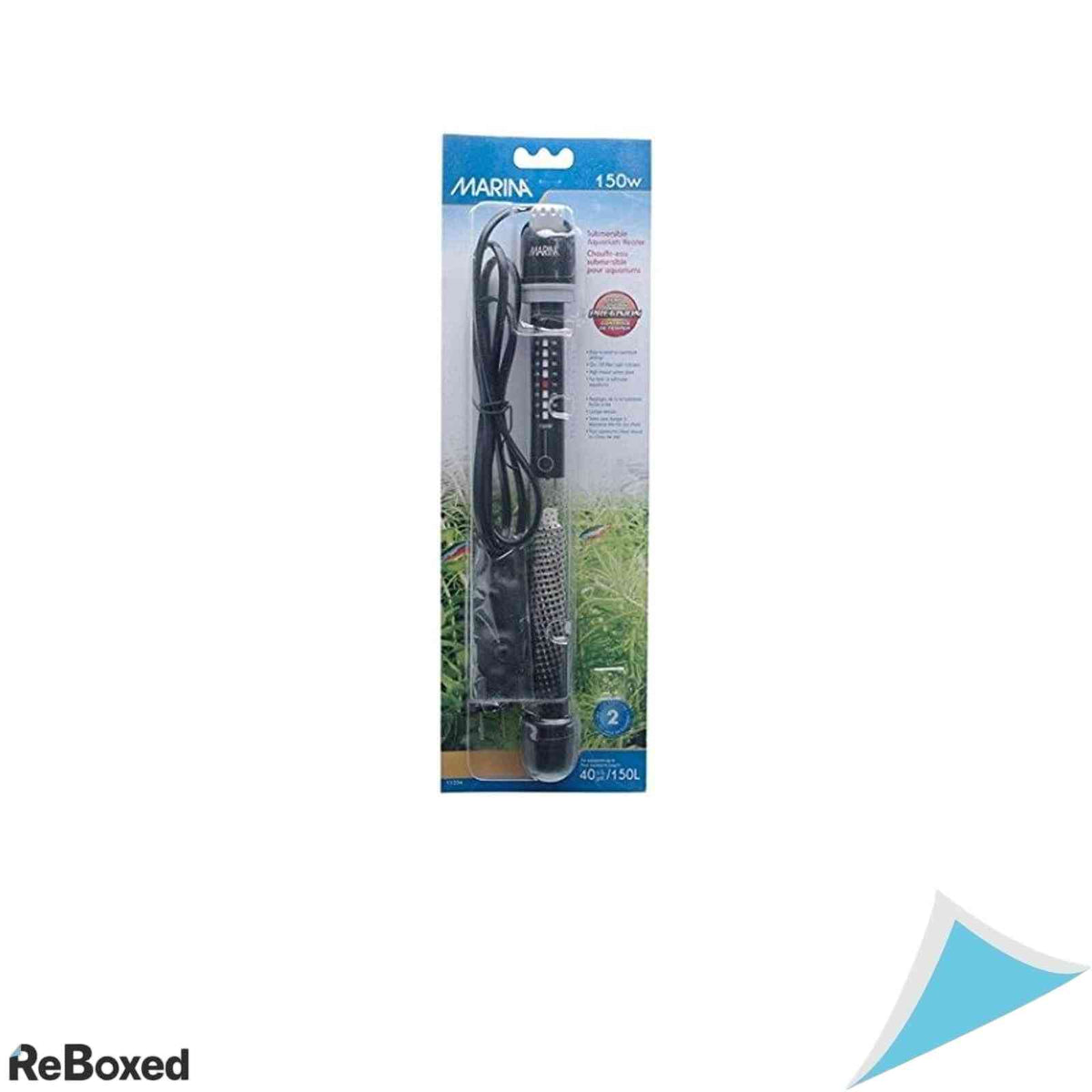 Incalzitor Submersibil Acvariu Marina 150W Termostat Pre-Setat Indicator Luminos Sticla Rezistenta Apa Dulce si Srat