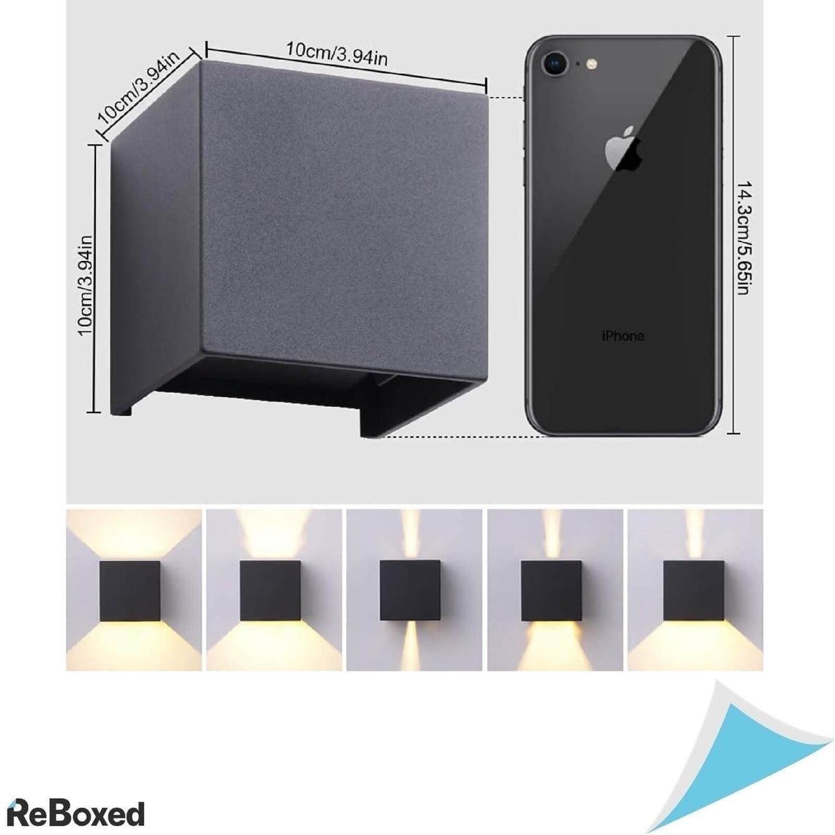 INHDBOX Aplica LED de Exterior 12W IP65 3000K