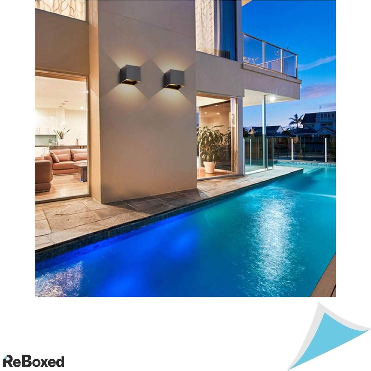 INHDBOX Aplica LED de Exterior 12W IP65 3000K