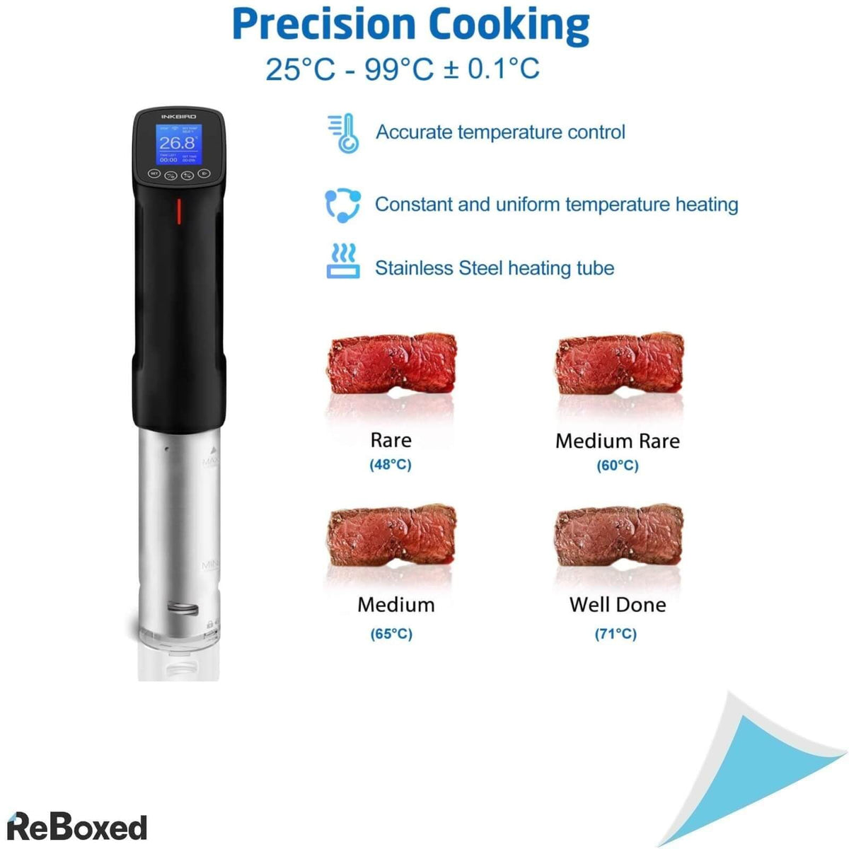 InkBird ISV Aparat de Gatit Sous Vide 1000W Wi-Fi Smart