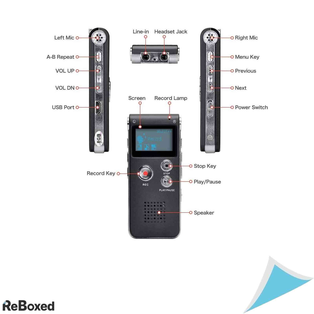 Inregistrator digital portabil EVP pentru detectare fenomene paranormale Ghost Supplies, 8GB