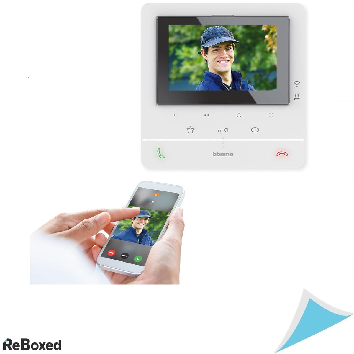 Bticino 344682 – Monitor Video Interfon Smart cu WiFi si Ecran Tactil de 5 inch