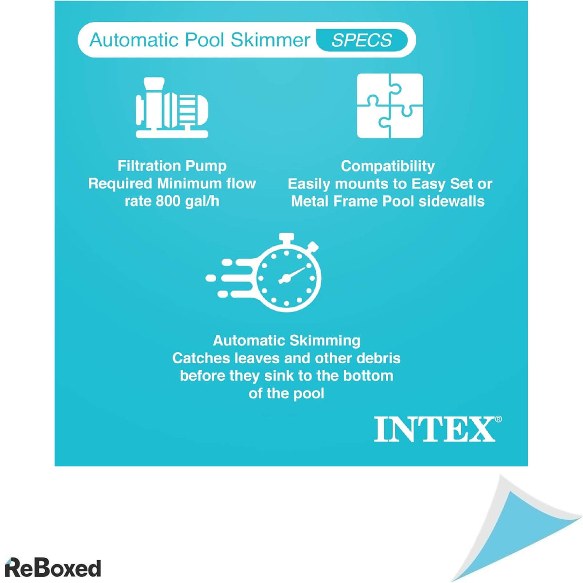 Intex Deluxe 800 GPH+ Skimmer de Suprafata Piscina