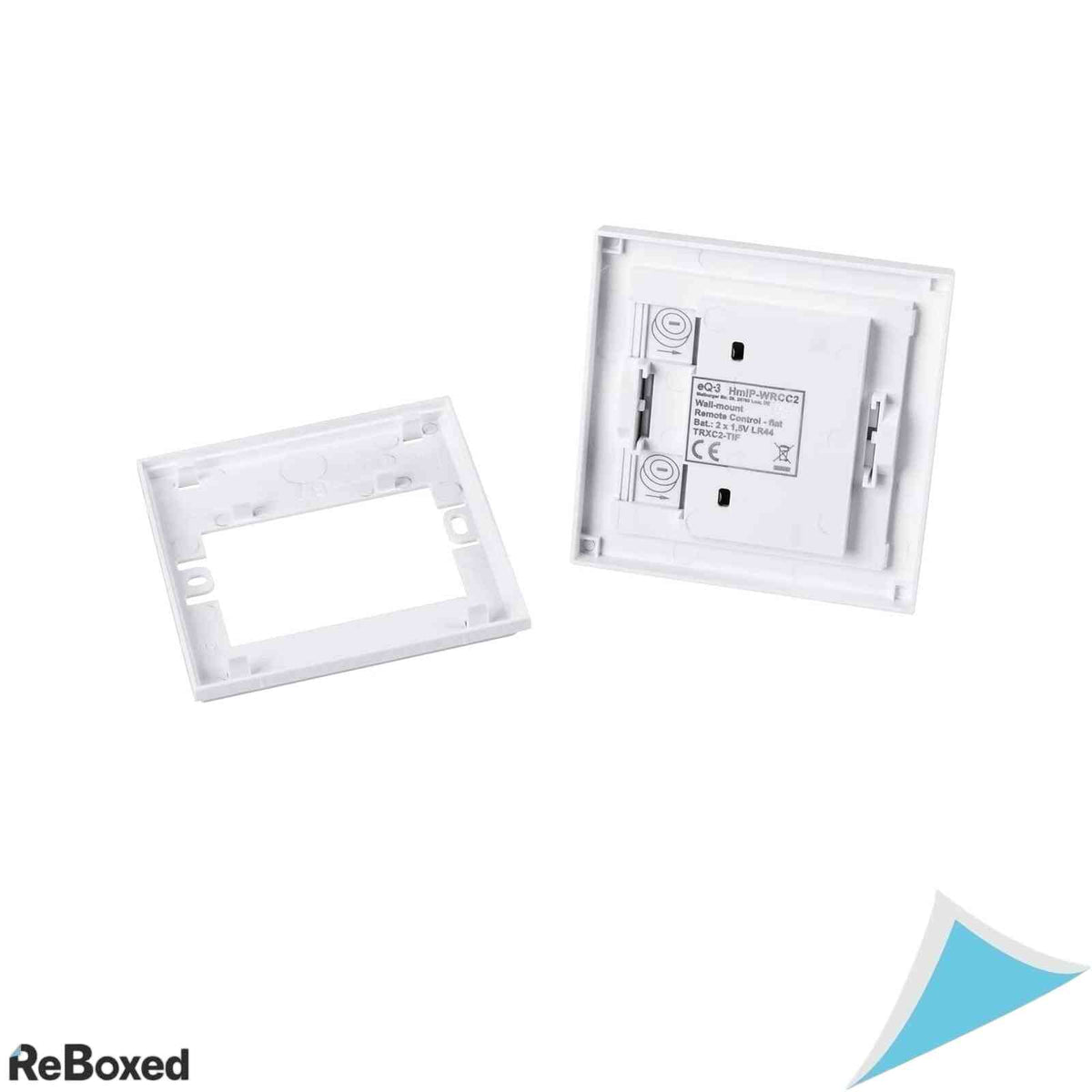 Intrerupator de perete inteligent Homematic IP, 2 taste, extra plat, alb