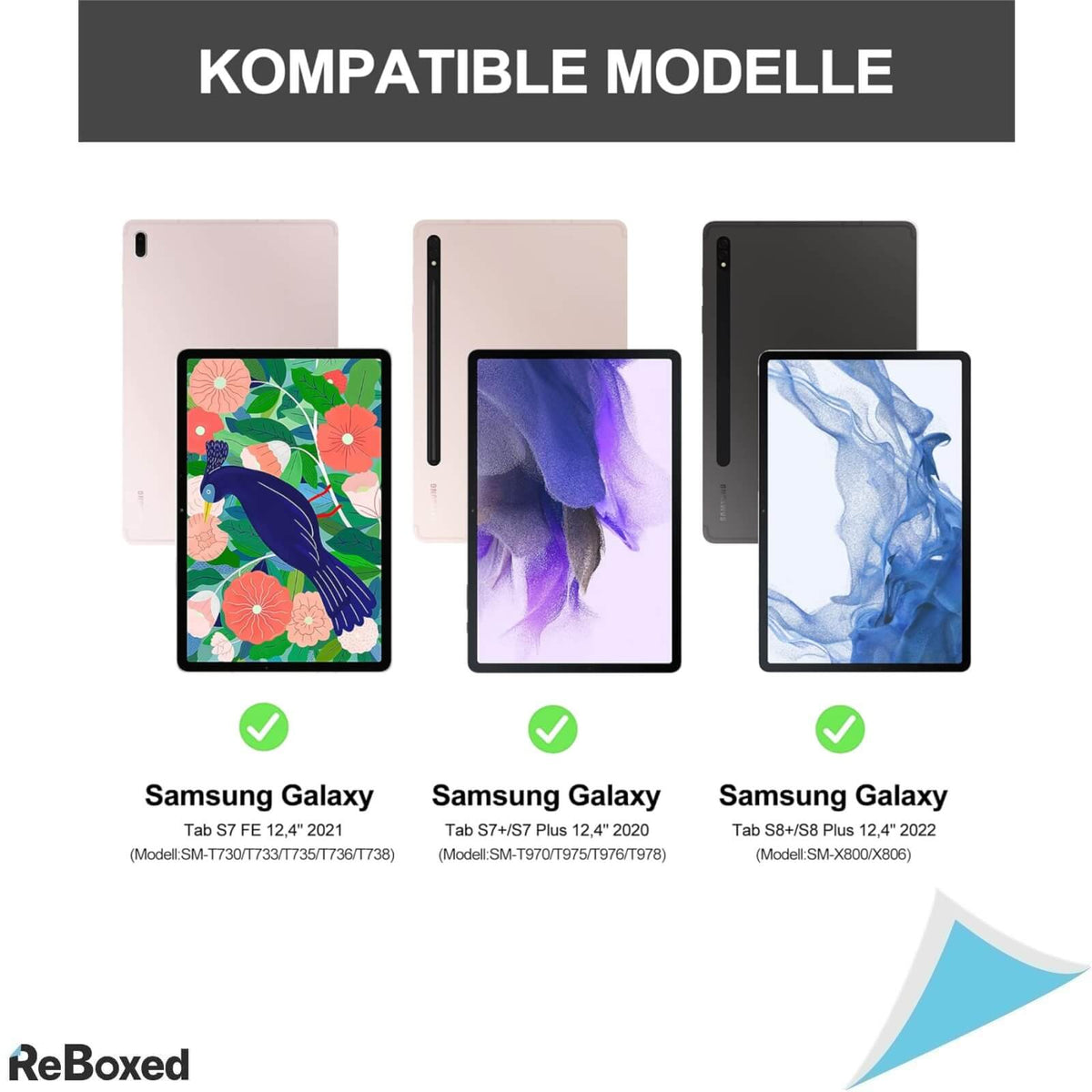 Iveoppe Husa cu Tastatura pentru Samsung Galaxy Tab 12.4Inch QWERTZ