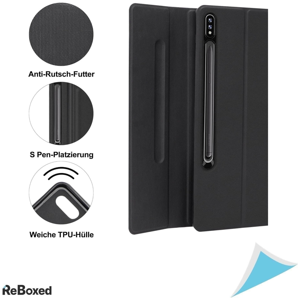 Iveoppe Husa cu Tastatura pentru Samsung Galaxy Tab 12.4Inch QWERTZ