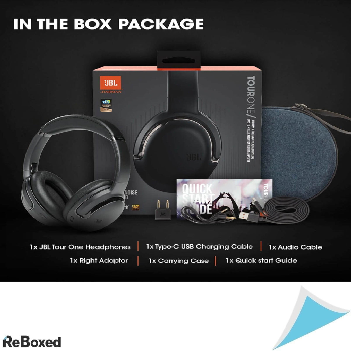 JBL Tour One Casti Over-Ear Bluetooth Wireless 4 Microfoane Negru