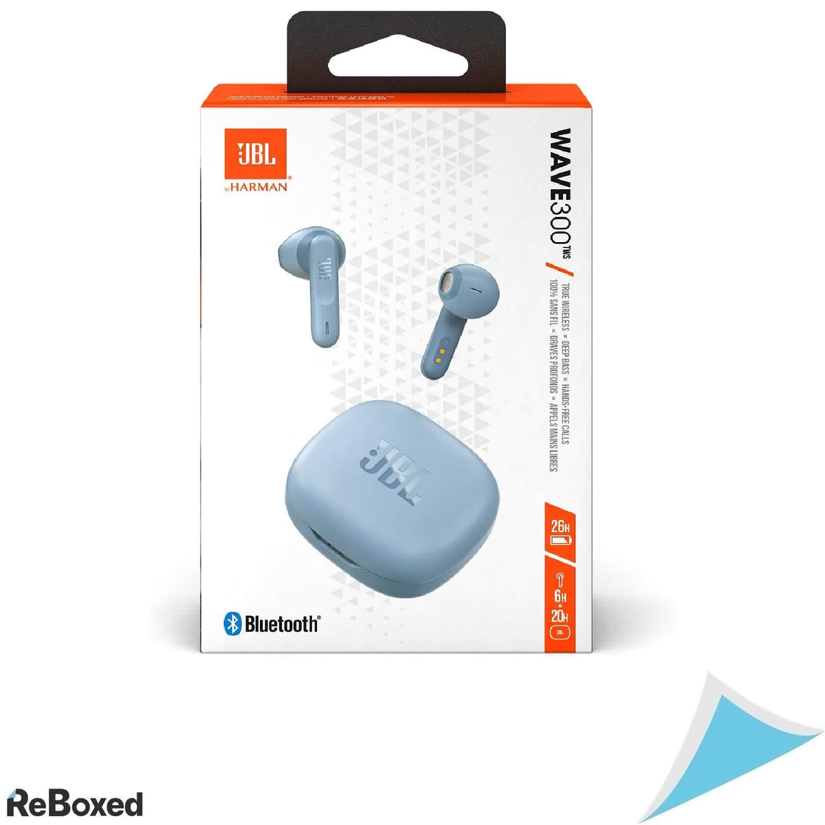 JBL Wave 300 TWS Casti In-Ear Wireless cu Microfon 26h Albastru