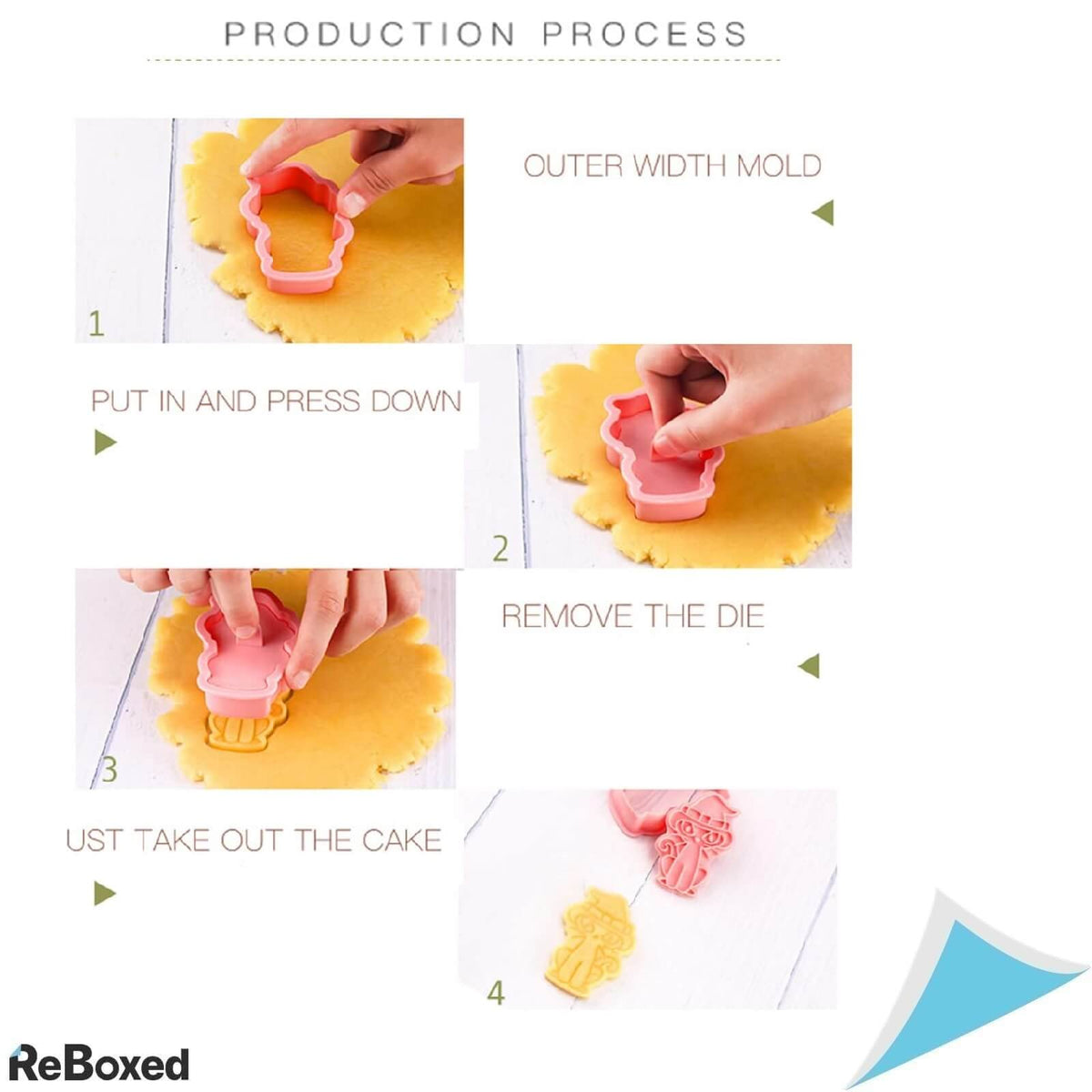 Johiux Set 6 Forme pentru Taiat Biscuiti Prajituri Clatite Paine