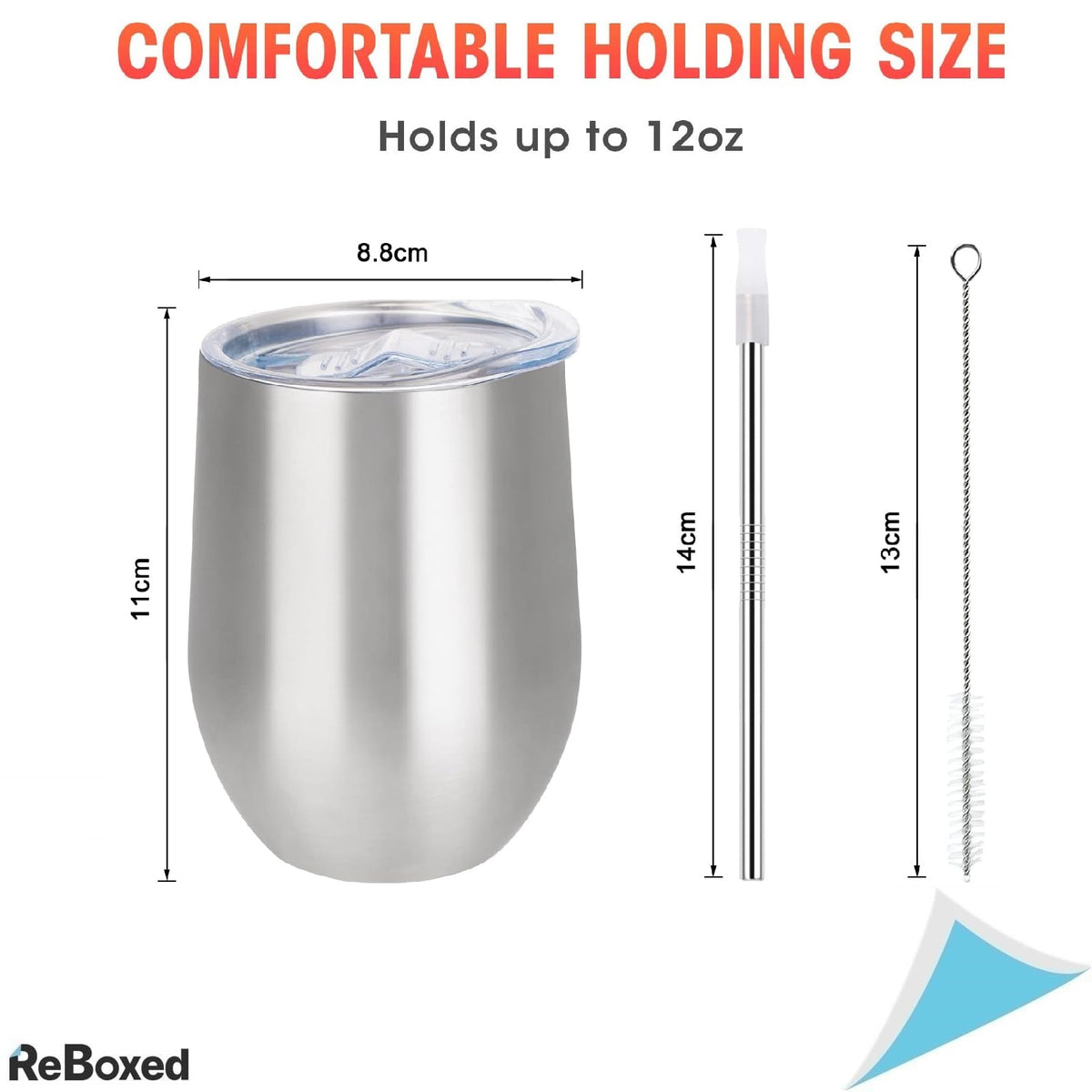 Joymaking – Set 4 Pahare Termoizolante din Otel Inoxidabil cu Capace